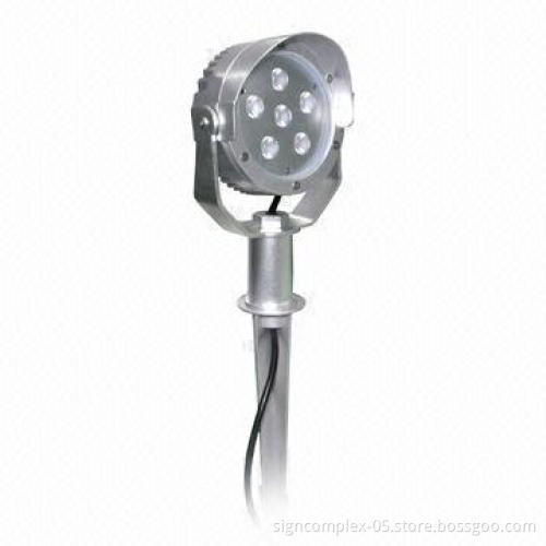 3W LED Landscape Light, Made of Aluminum + Tempered Glass Materials, Measures 140 x 104 x 492mm
